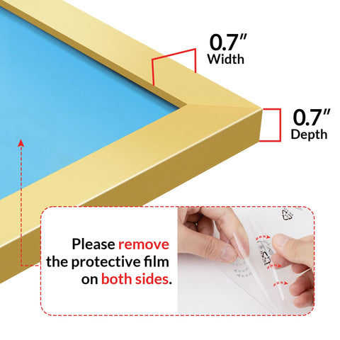 LaVie Home 16x20 frame with HD plexiglass for a clear, safe view