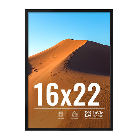 LaVie Home 16x22 frame on wall in black for an elegant display.