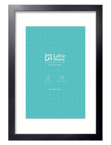 LaVie Home 16x24 black poster frame front view for a clean gallery display