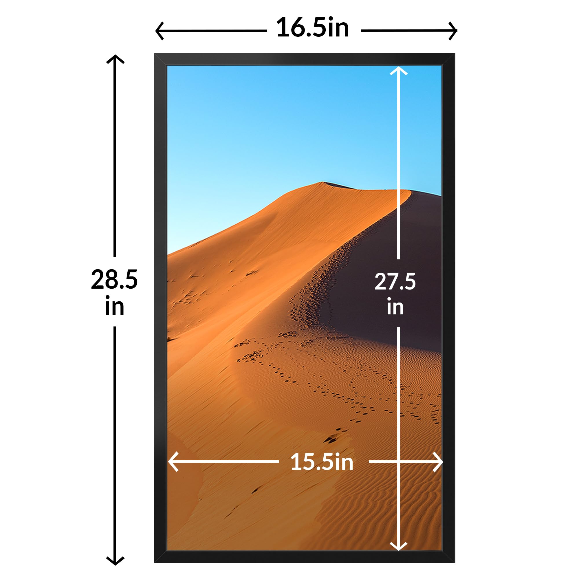 LaVie Home 16x28 frame supporting vertical or horizontal layout