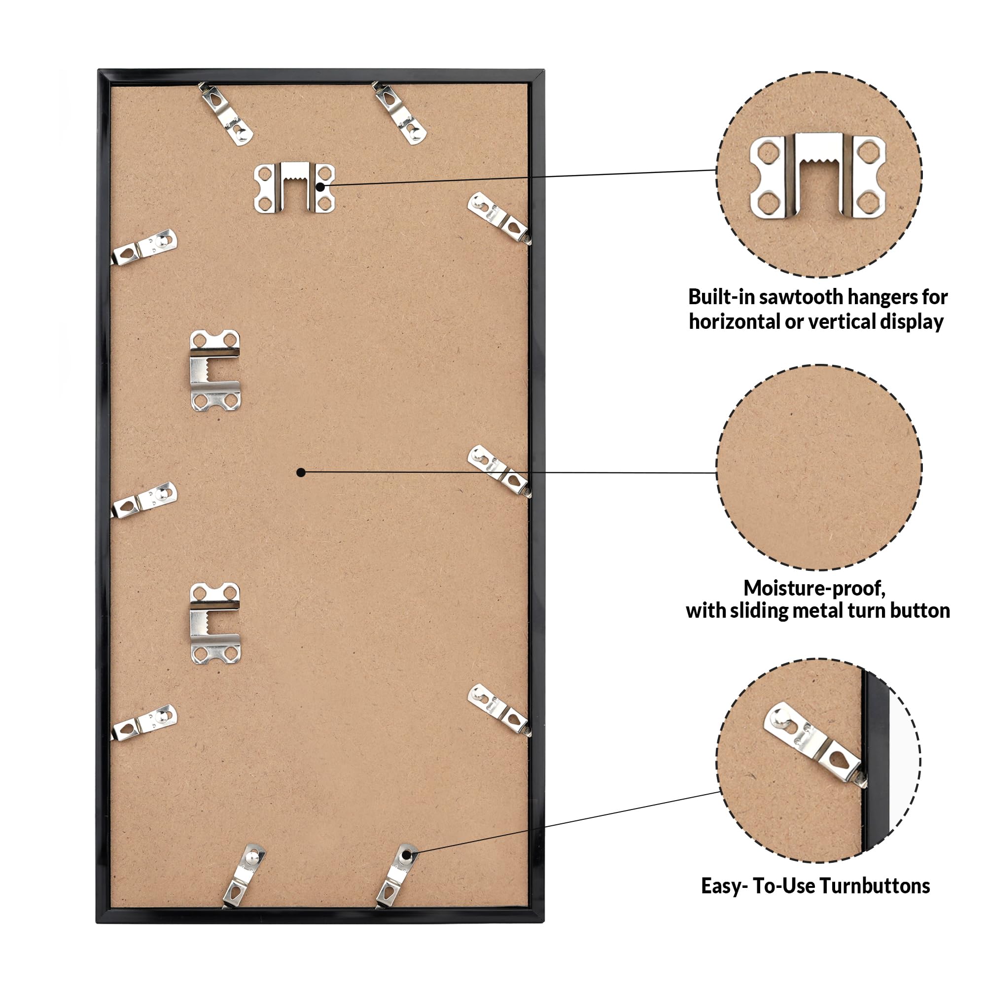 LaVie Home 16x28 frame with corner protectors for safe packaging