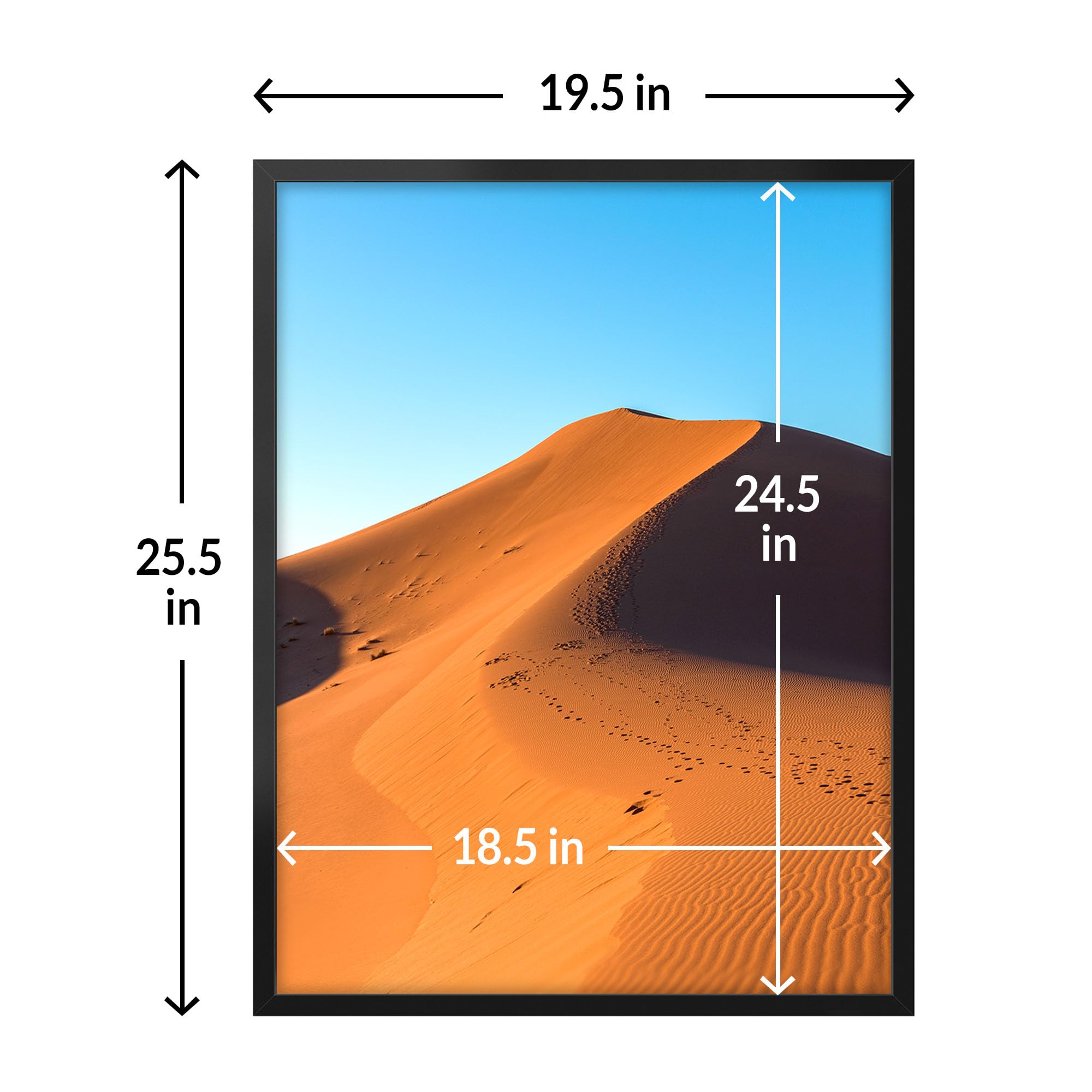 LaVie Home 19x25 frame wall hanging versatility vertical or horizontal