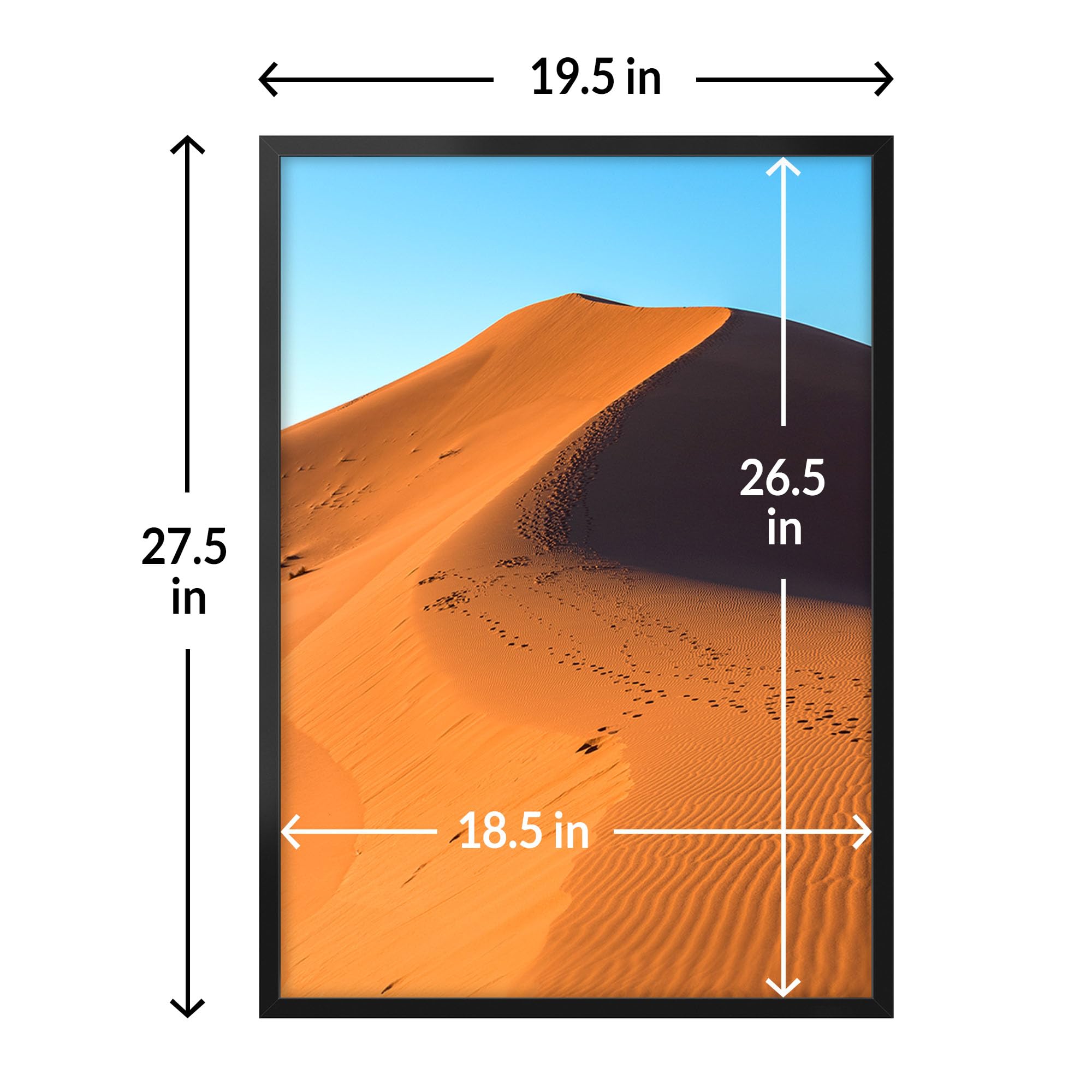LaVie Home frame includes corner protectors for safe shipping.