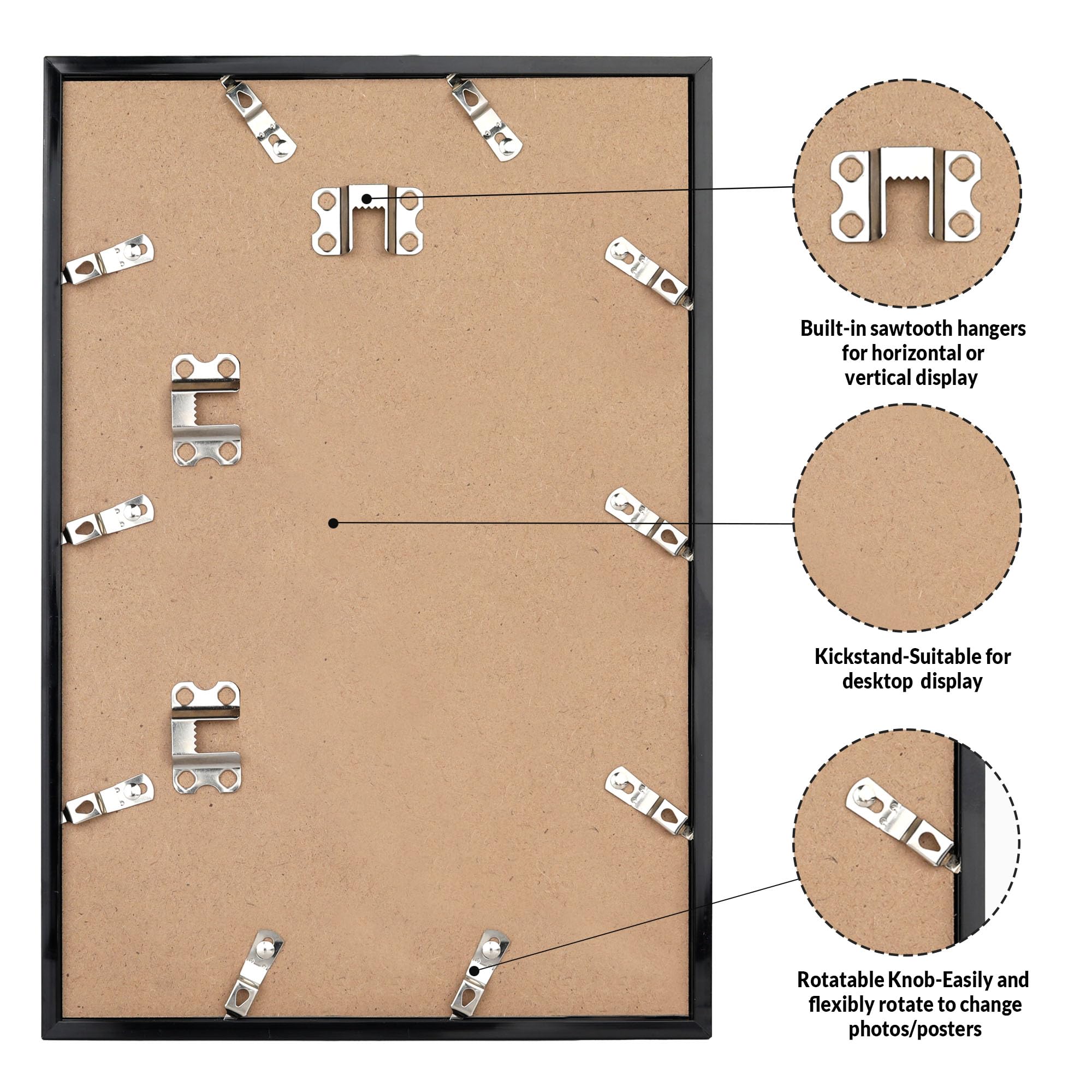 LaVie Home 20x30 frame horizontal orientation supports wide posters.