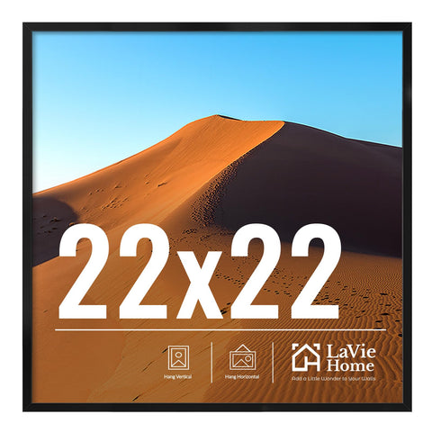 LaVie Home 22x22 frame mounted on wall for versatile decor