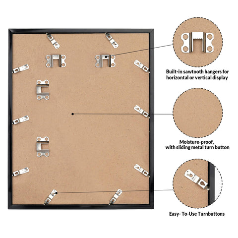 LaVie Home 22x30 frame highlights safety with high-definition plexiglass instead of traditional glass.