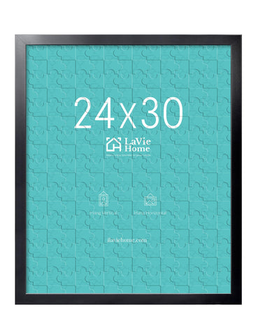 LaVie Home 24x30 picture frame black front view for gallery-style wall displays