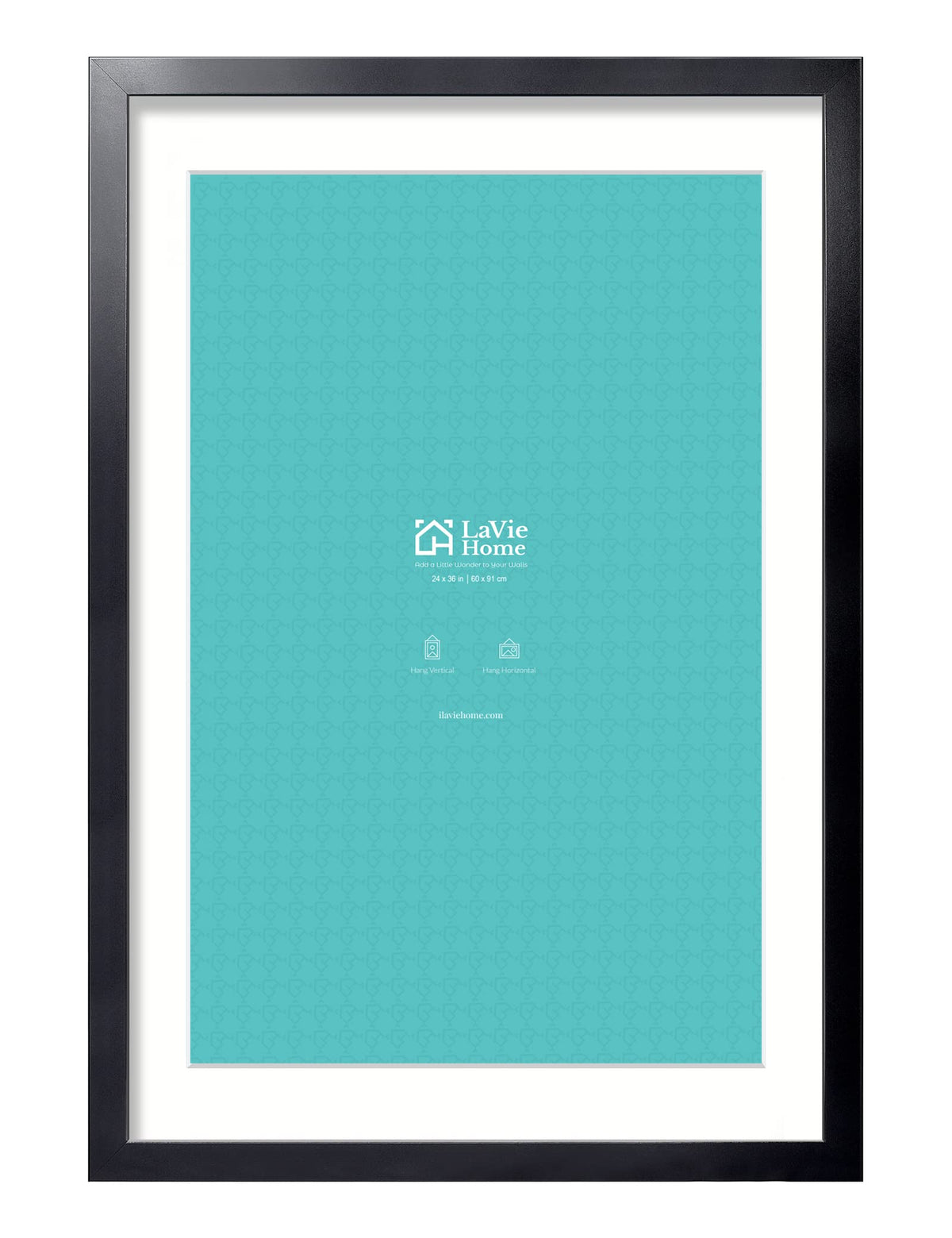 LaVie Home 24x36 black poster frame for gallery-style display and posters