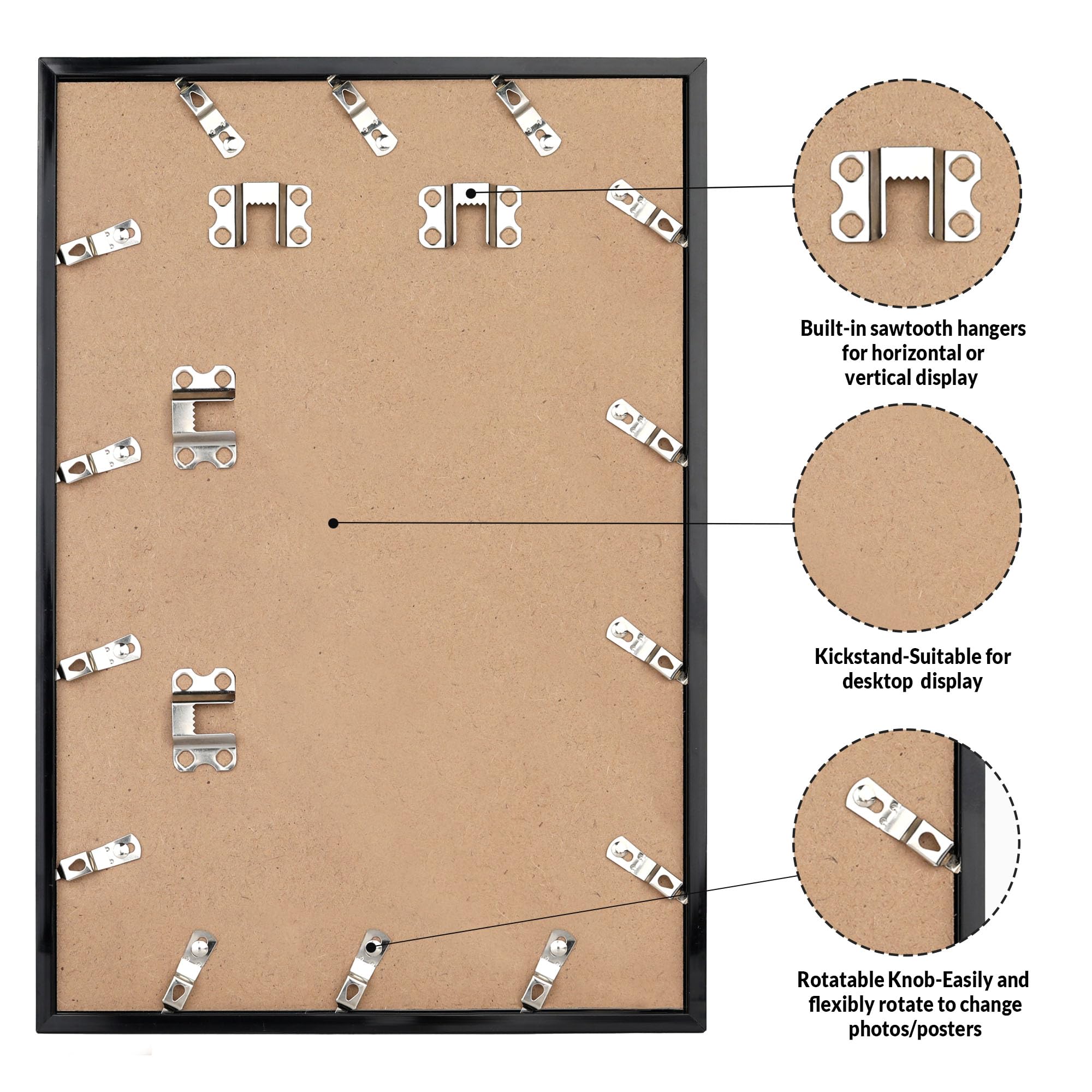 LaVie Home 27x40 frame horizontal mount suitable for wall or shelf