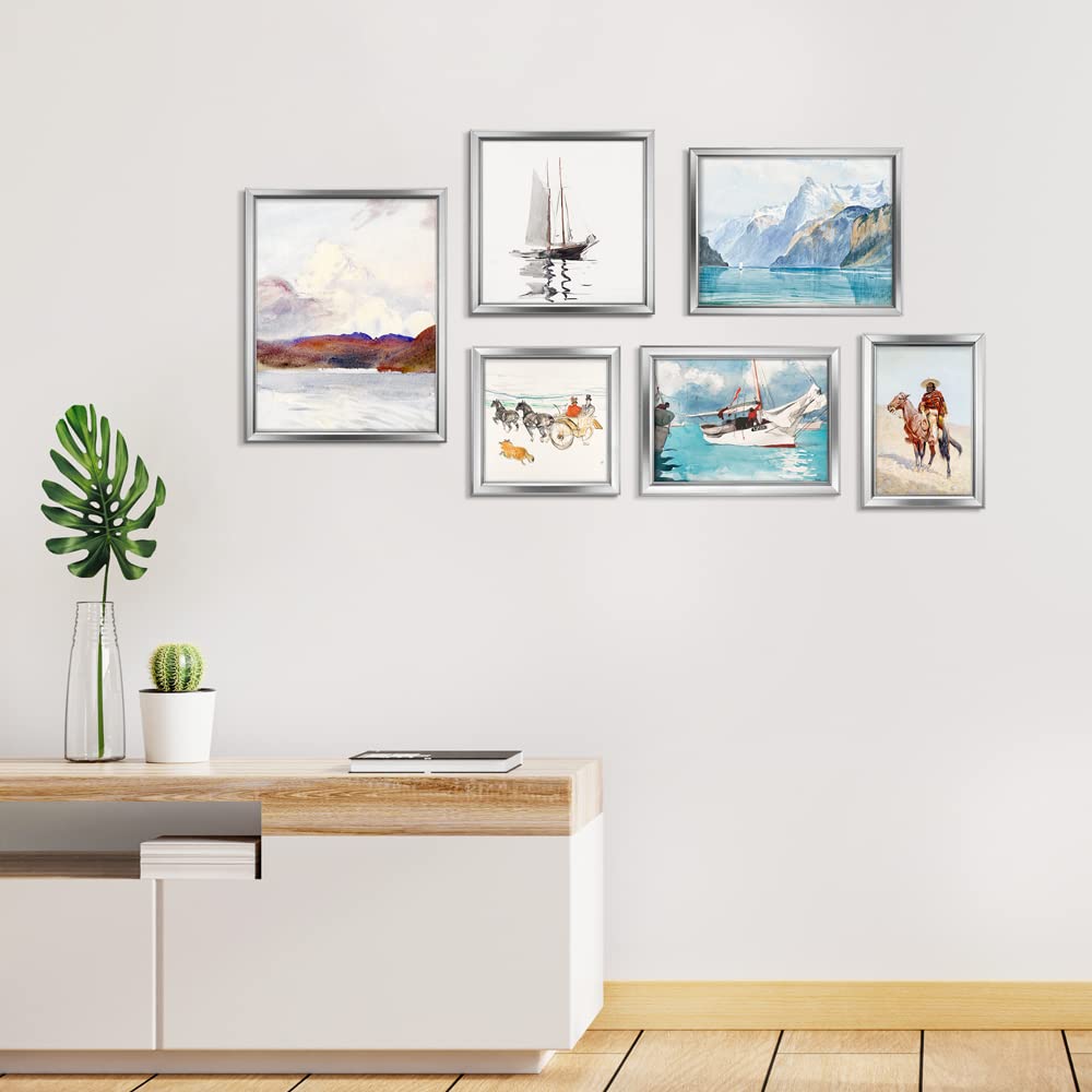 LaVie Home 5x7 silver frame interior insert ready for photos.