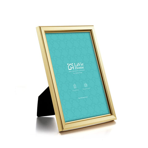 LaVie Home 5x7 gold frame table top display for desk decor.
