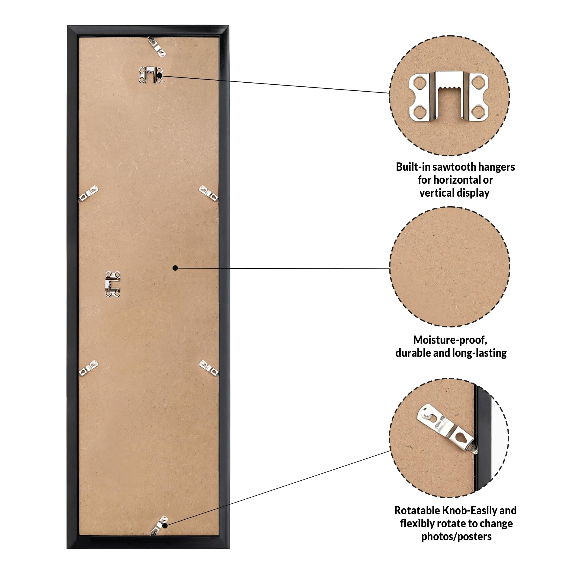 LaVie Home 8x24 frame vertical mounting suitable for wall layouts