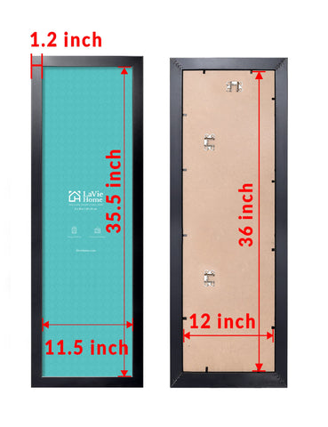 LaVie Home black poster frame with plexiglass provides clear, safe presentation
