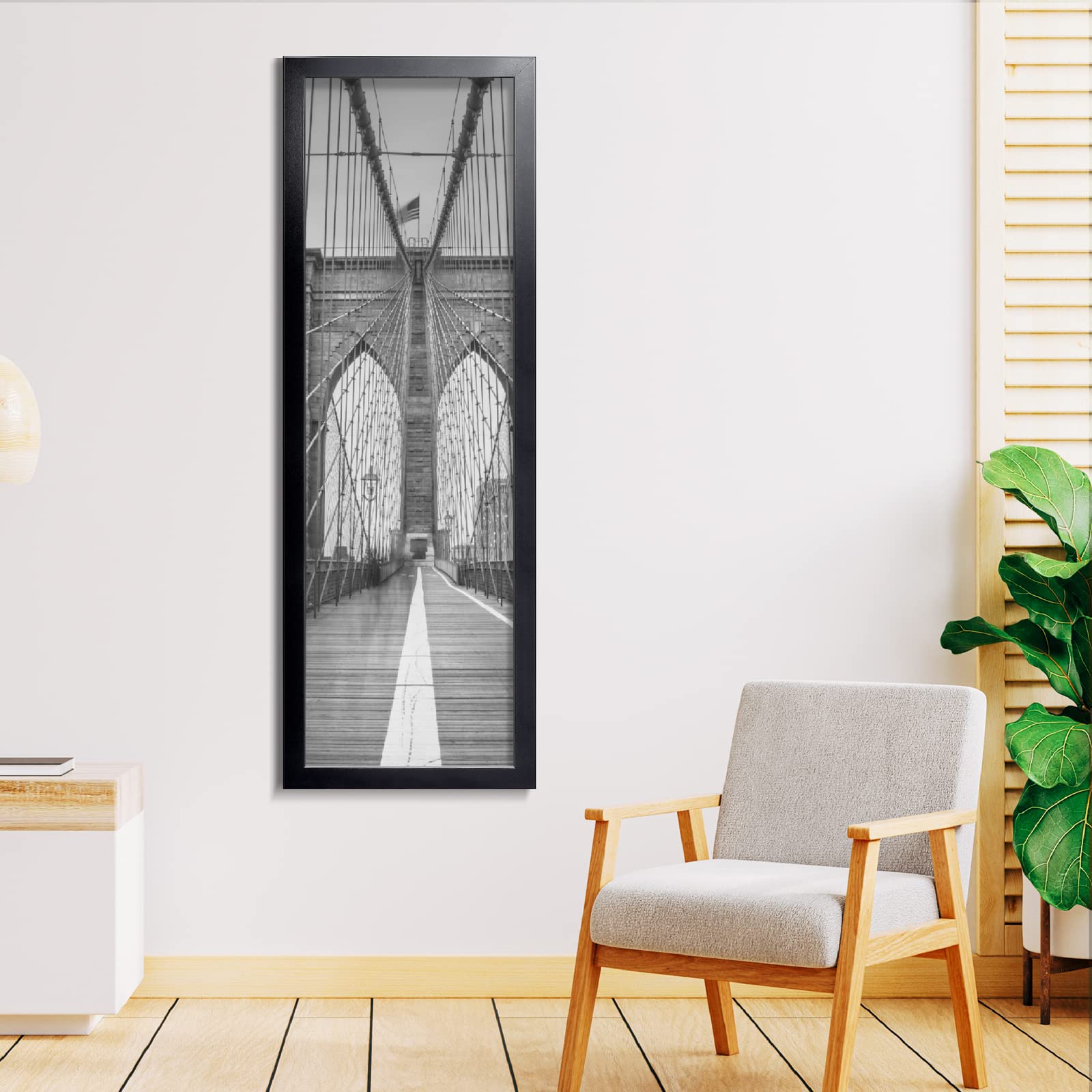 LaVie Home durable MDF molding frame in classic black finish.