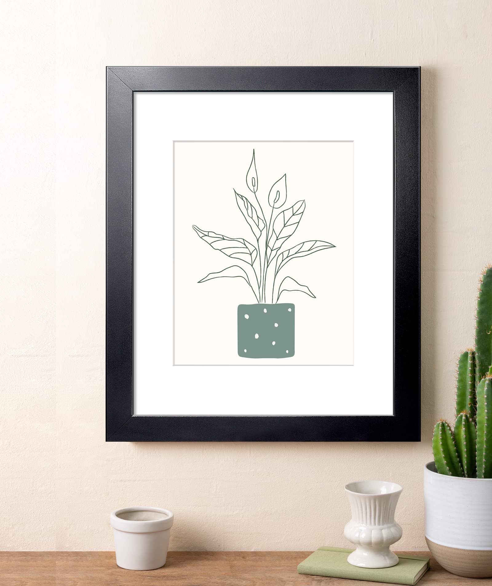 Included hooks enable easy portrait or landscape hanging for LaVie Home frame