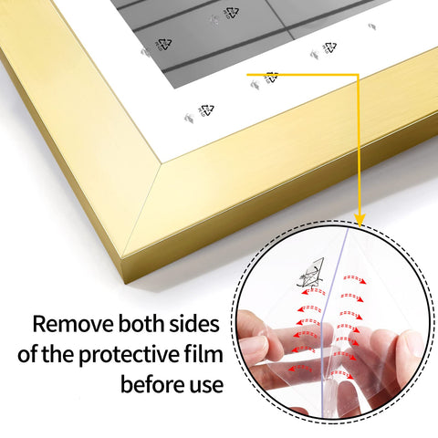 LaVie Home frame includes easy hanging hooks for portrait or landscape display.