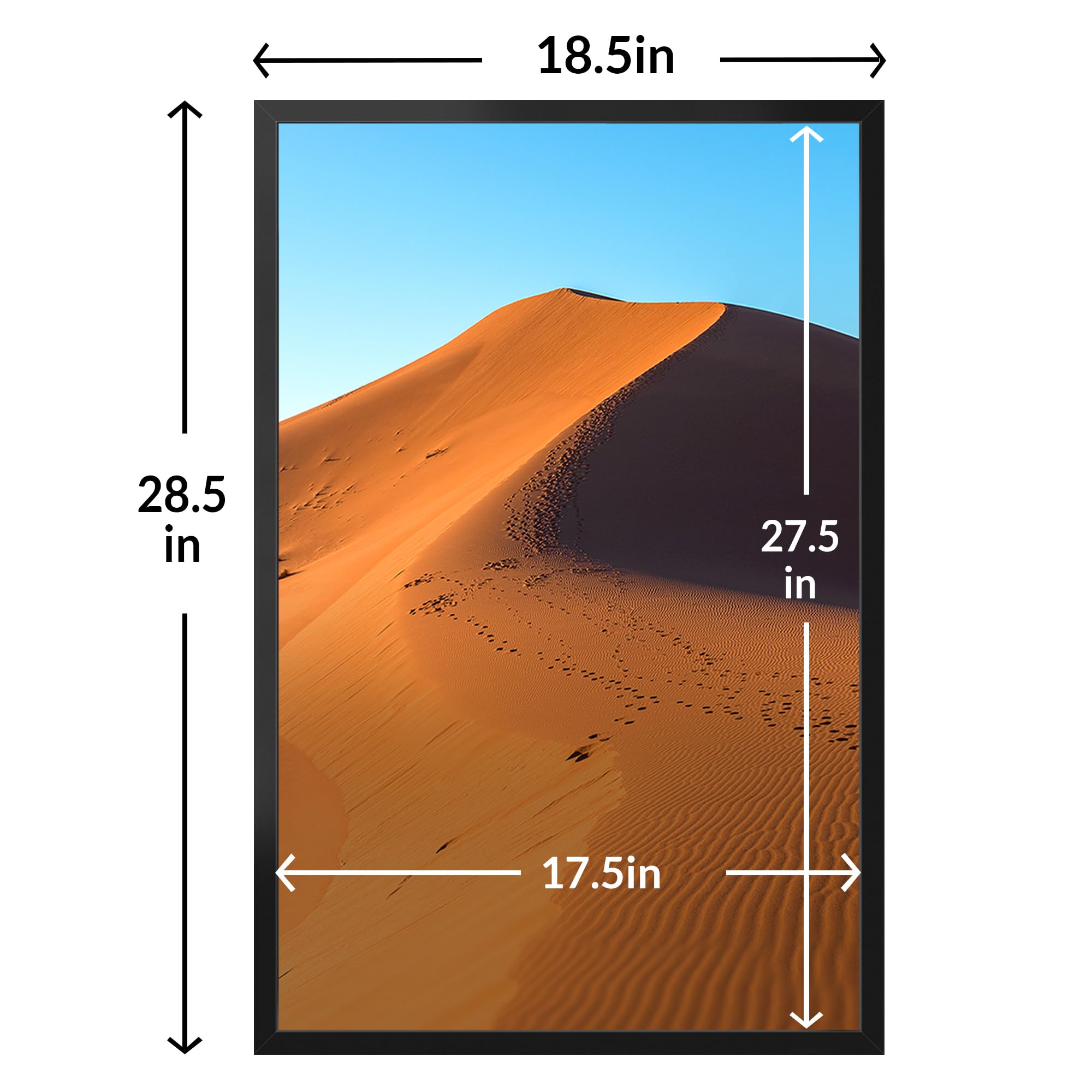 LaVie Home frame can hang vertically or horizontally to fit your space.