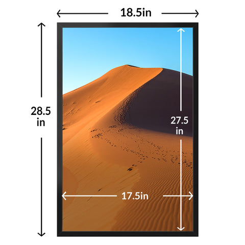 LaVie Home frame can hang vertically or horizontally to fit your space.