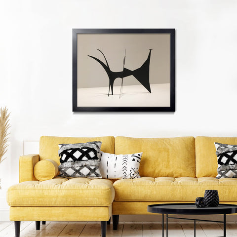 LaVie Home wall layout demo with frame on display