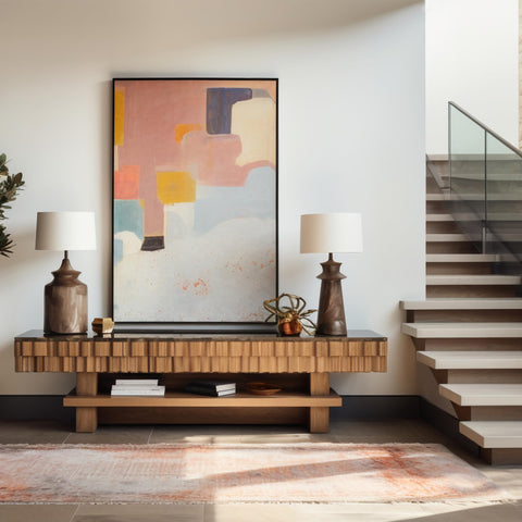 LaVie Home frame shown in living space for wall display
