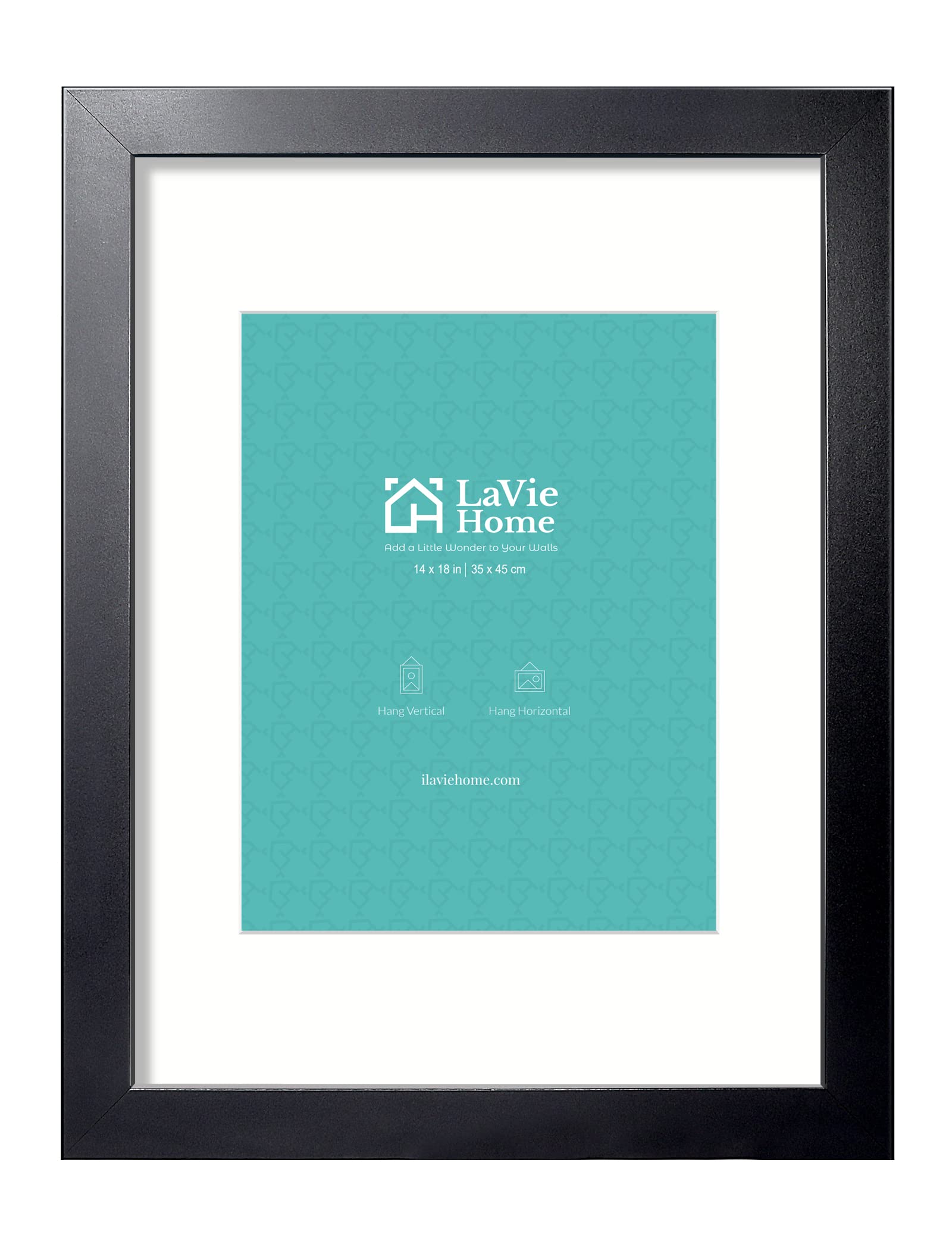 LaVie Home black 14x18 poster frame front view for gallery-style display