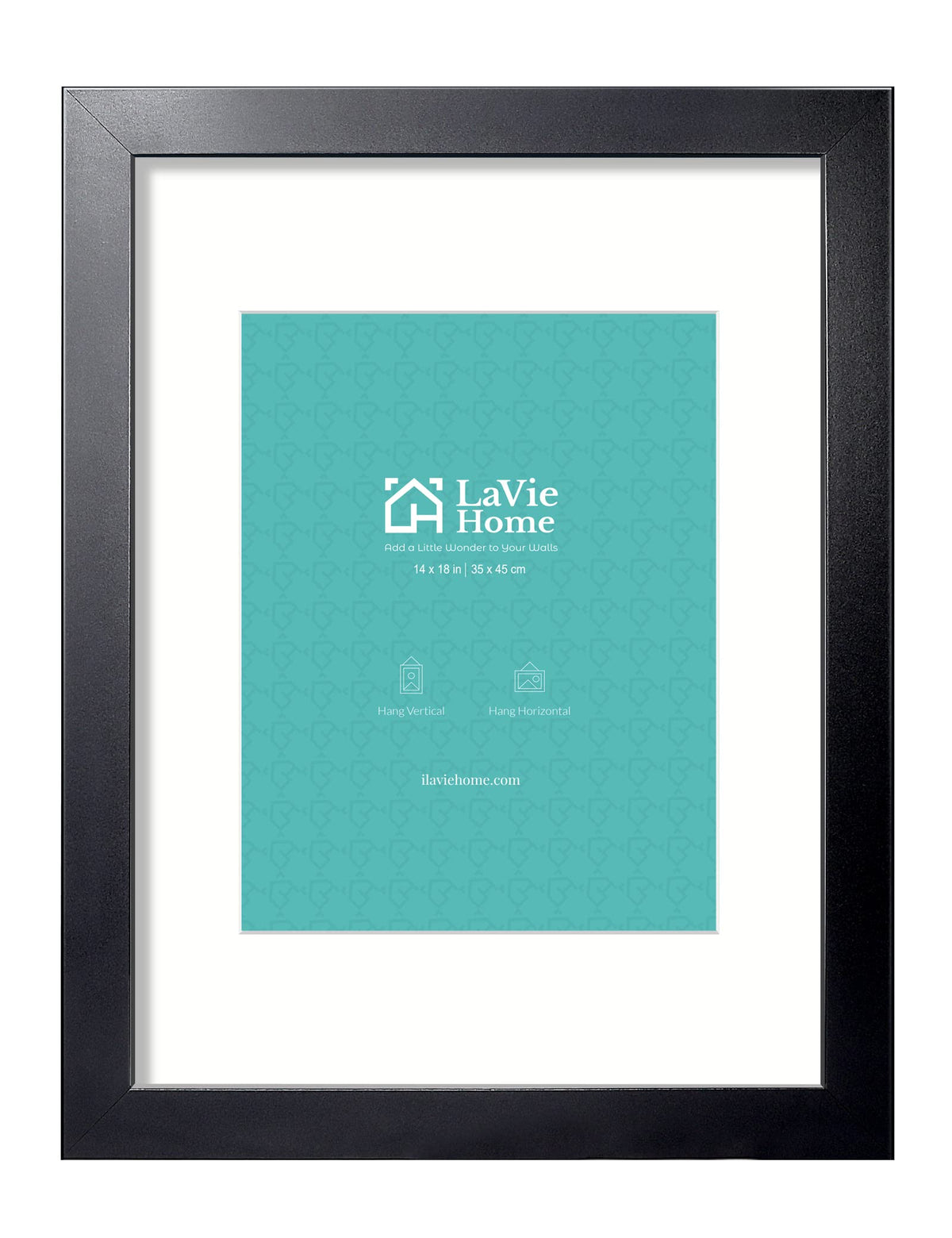 LaVie Home black 14x18 poster frame front view for gallery-style display