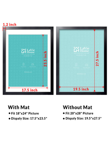 LaVie Home frame back with secure hardware for reliable display.