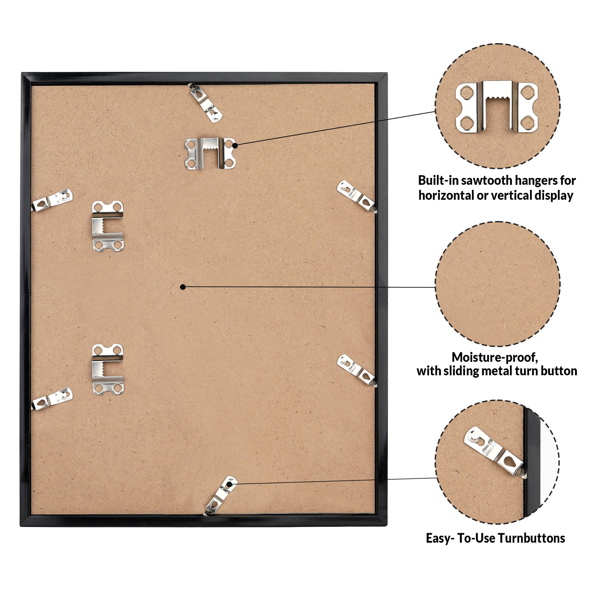 LaVie Home protective corner protectors secure the frame during transit.