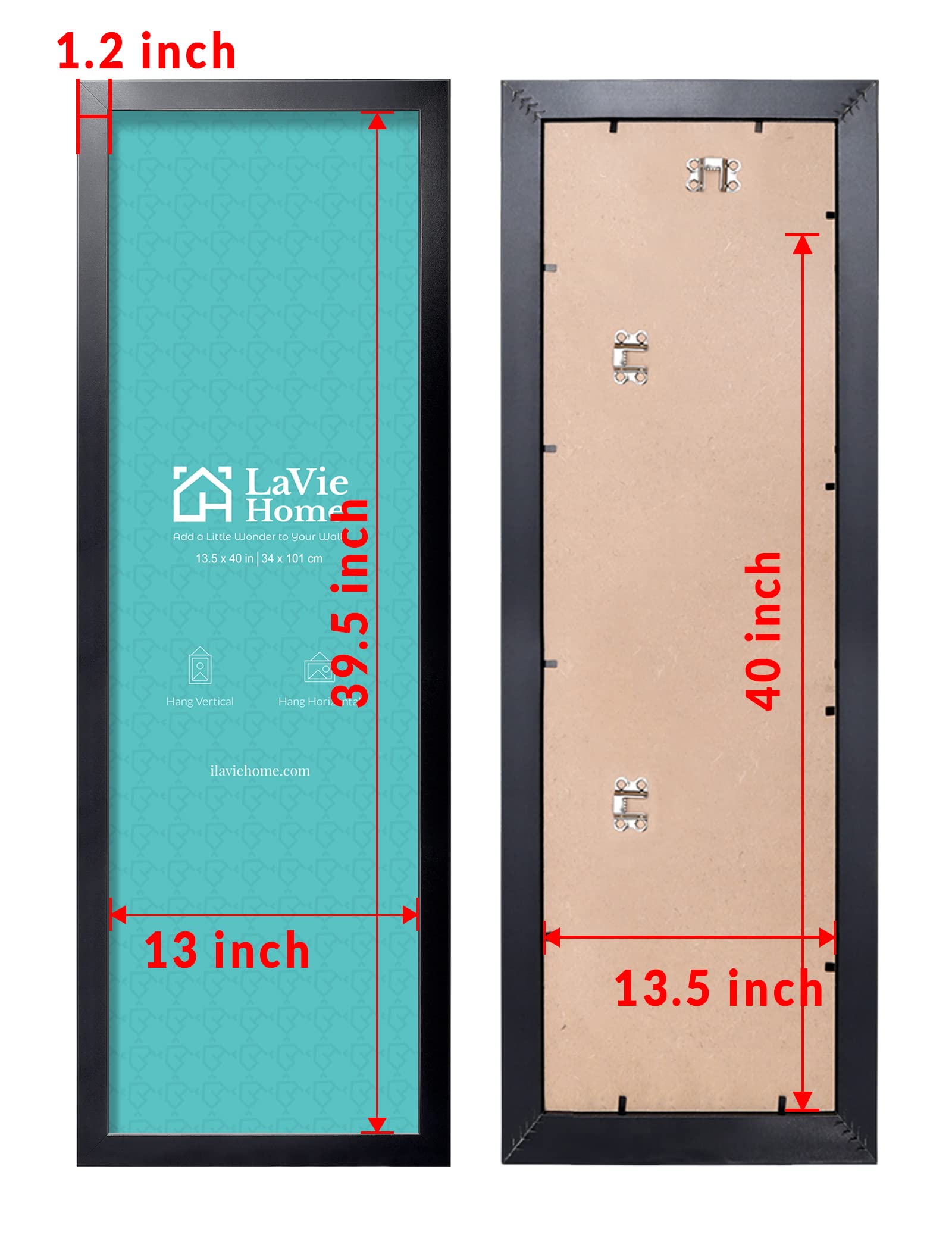 LaVie Home wall decor panoramic frame fits posters or landscapes with elegant framing.