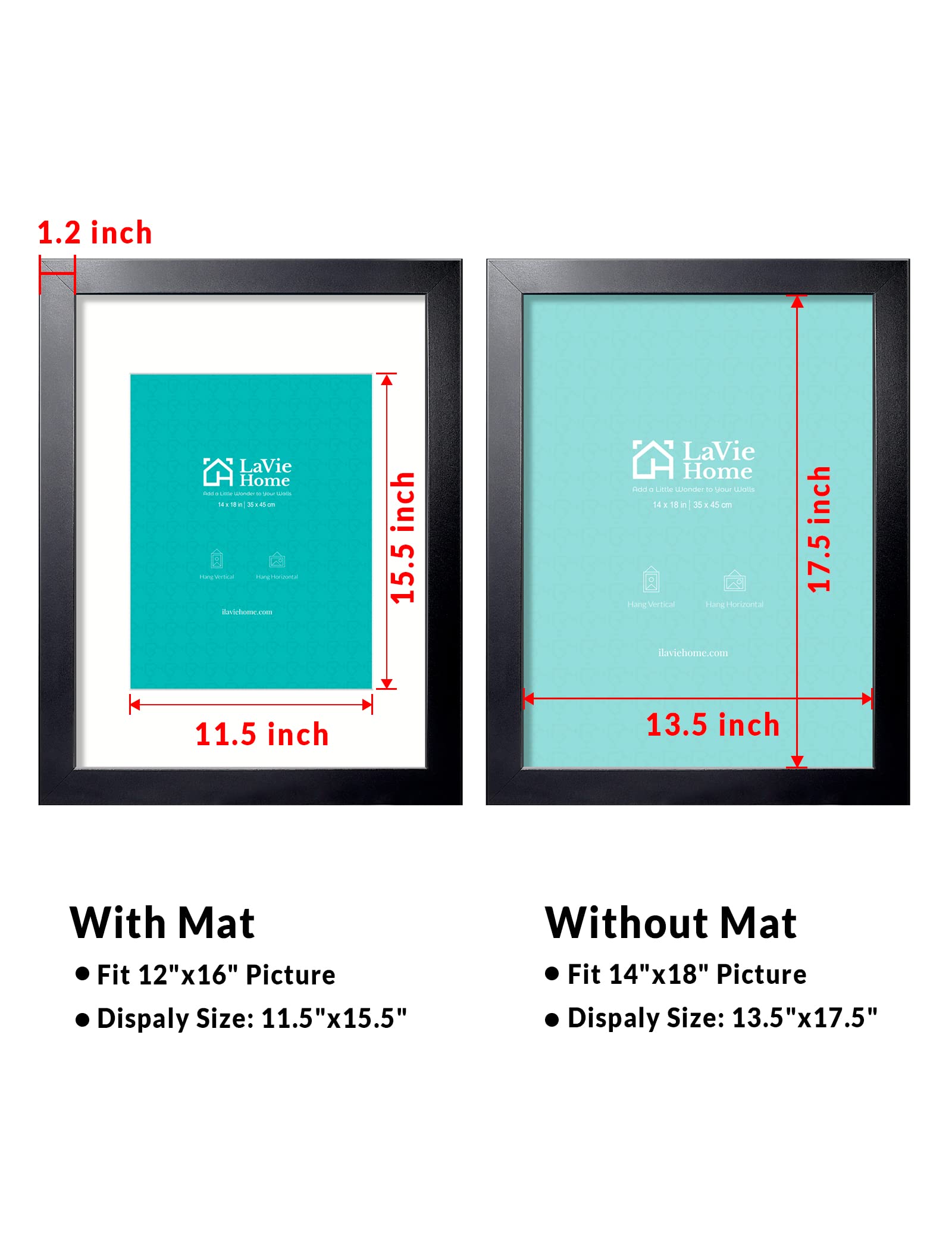 LaVie Home horizontal wall-mount layout for wide displays
