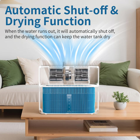 LAVIEAIR auto shut-off and drying functions for safe operation