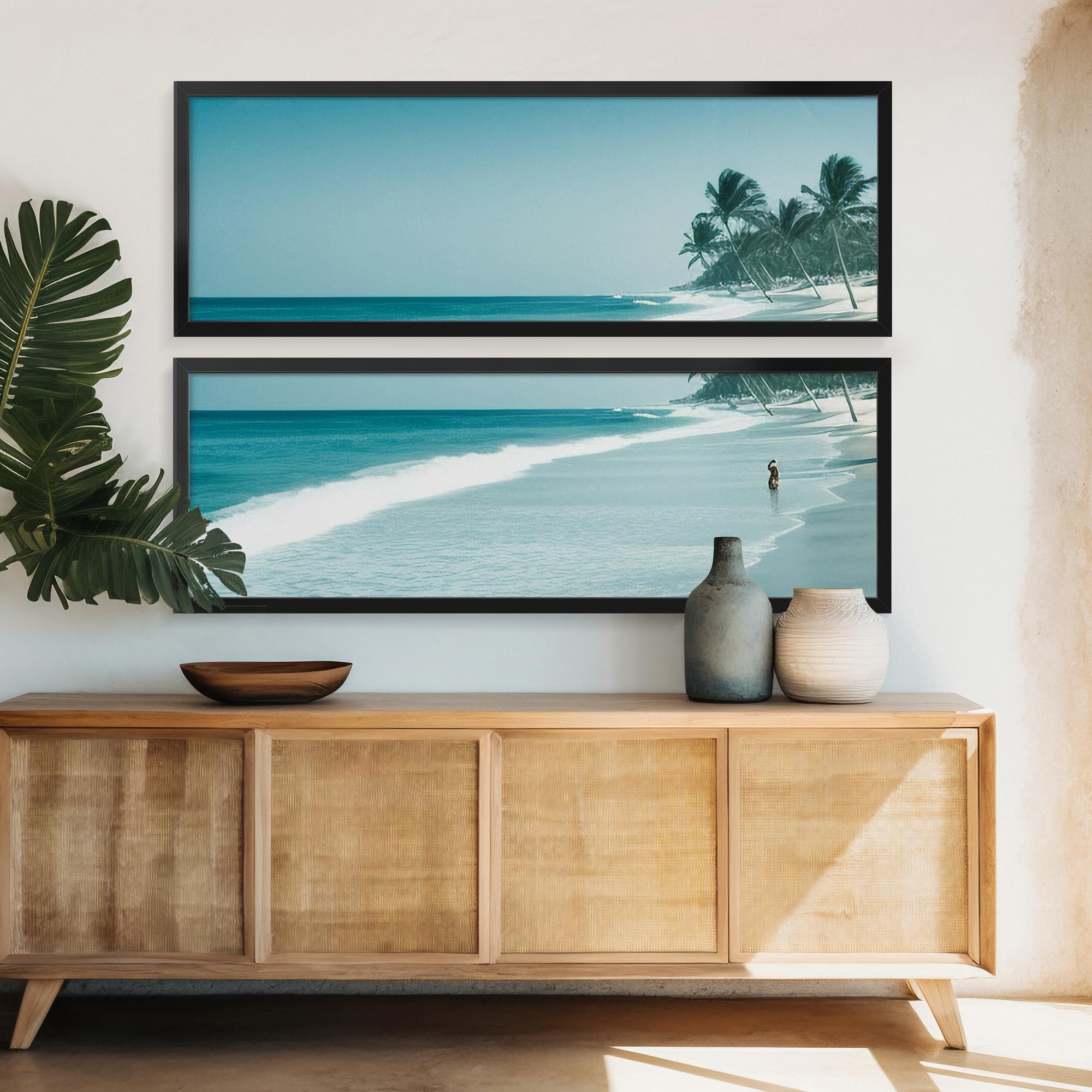 LaVie Home 12x36 black frame fits many decor styles