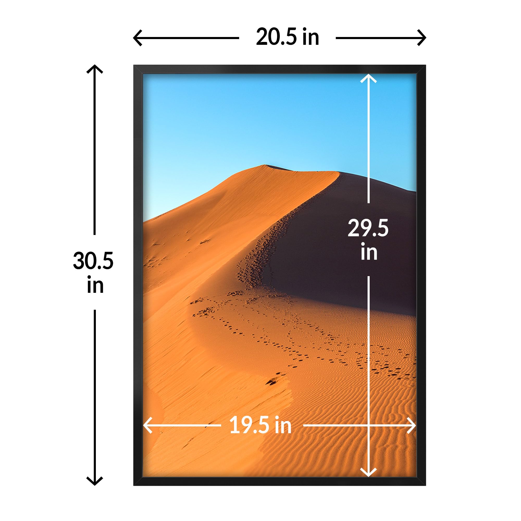LaVie Home 20x30 frame in protective packaging with corner guards.