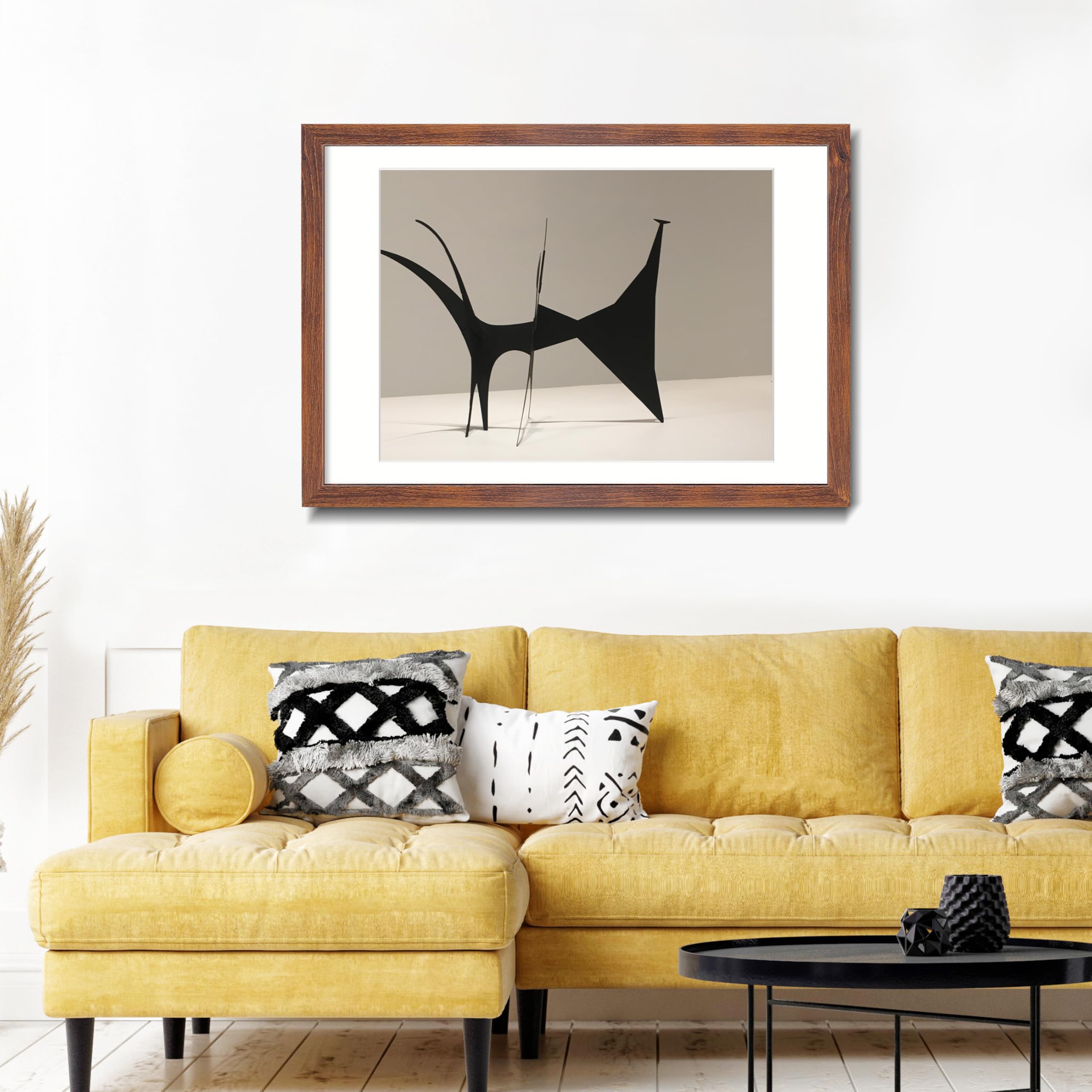 LaVie Home 20x30 brown poster frame hanging hooks for easy installation.