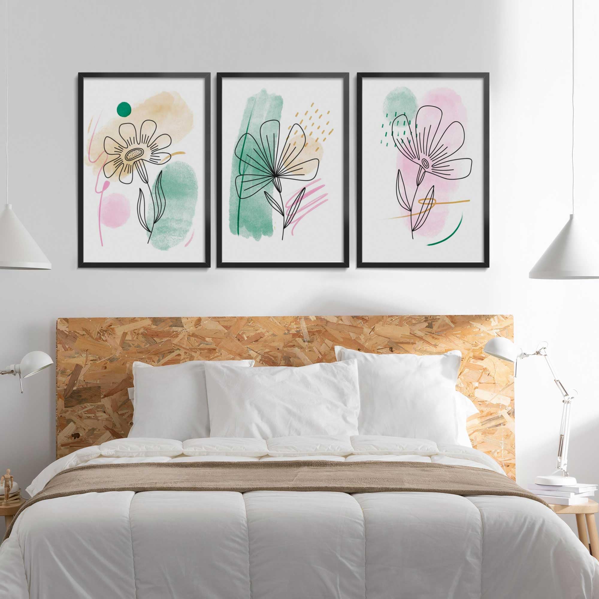 LaVie Home 24x30 frame hung vertically or horizontally for versatile layouts.