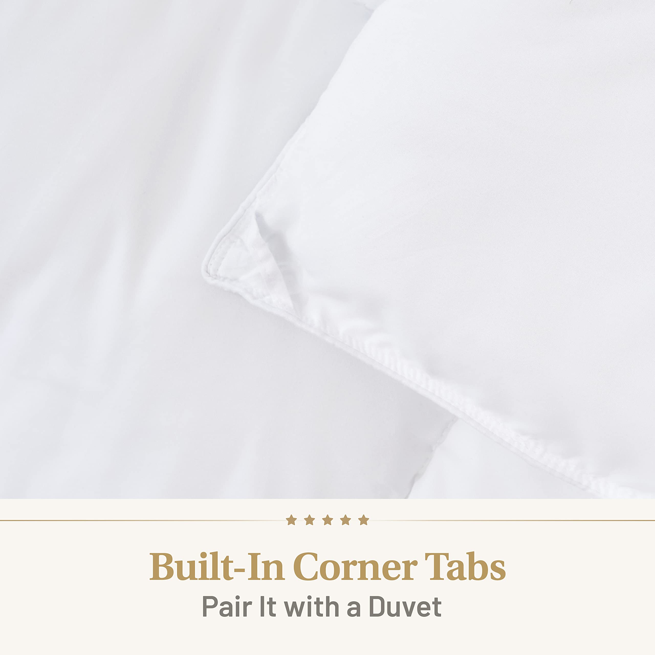 Hypoallergenic microfiber fill reduces irritants for sensitive sleepers.