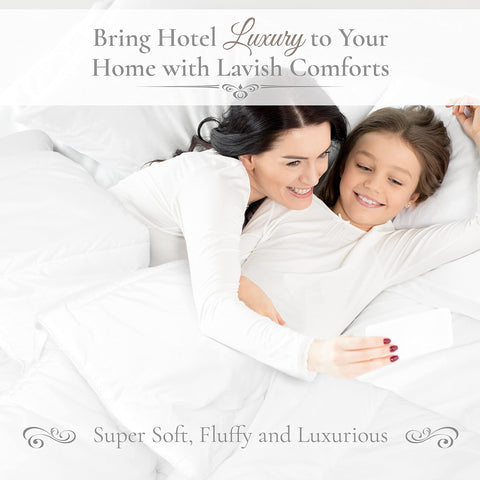 Premium quilted feel with smooth micro-fiber for hotel-like luxury.