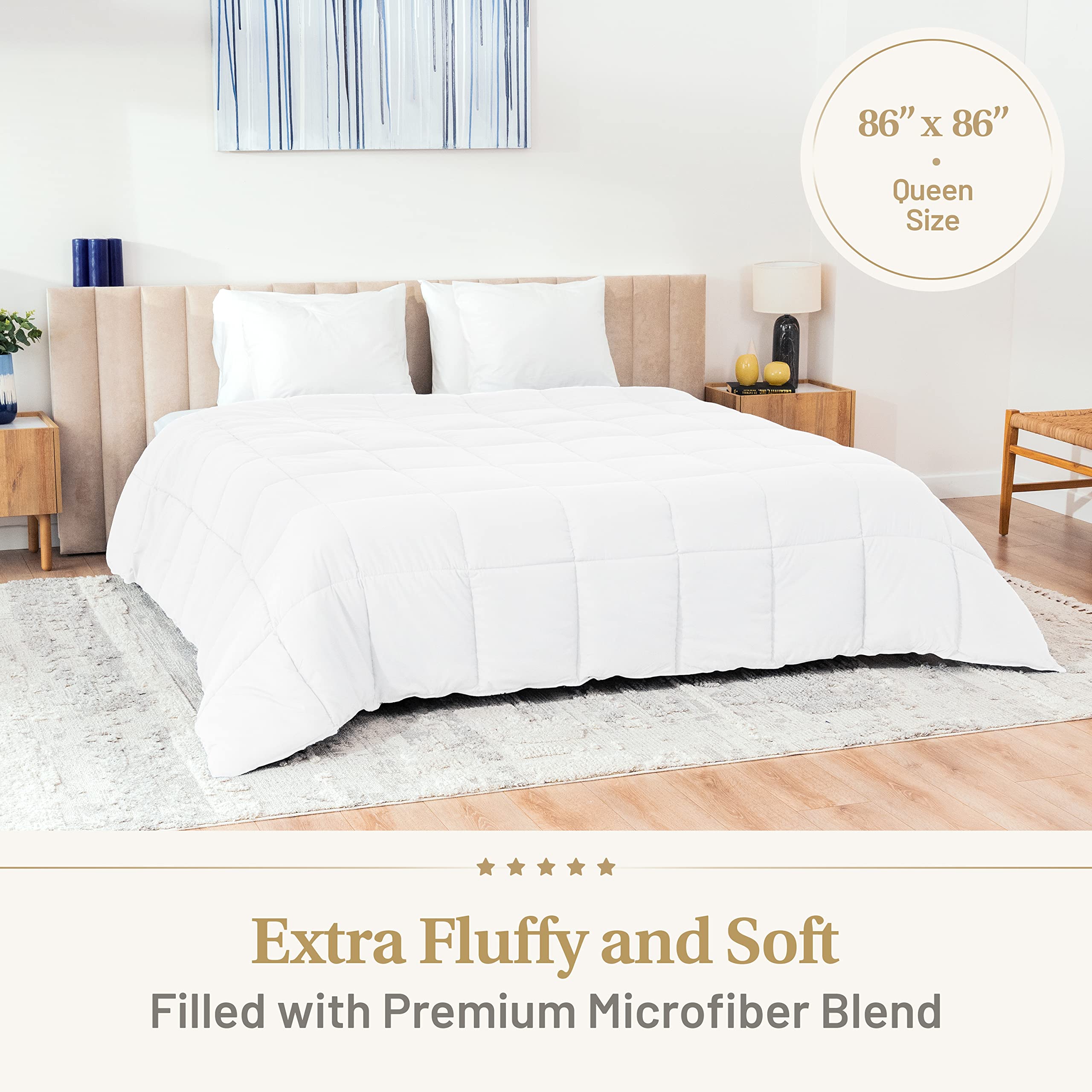 Lavish Comforts all-season design with breathable warmth