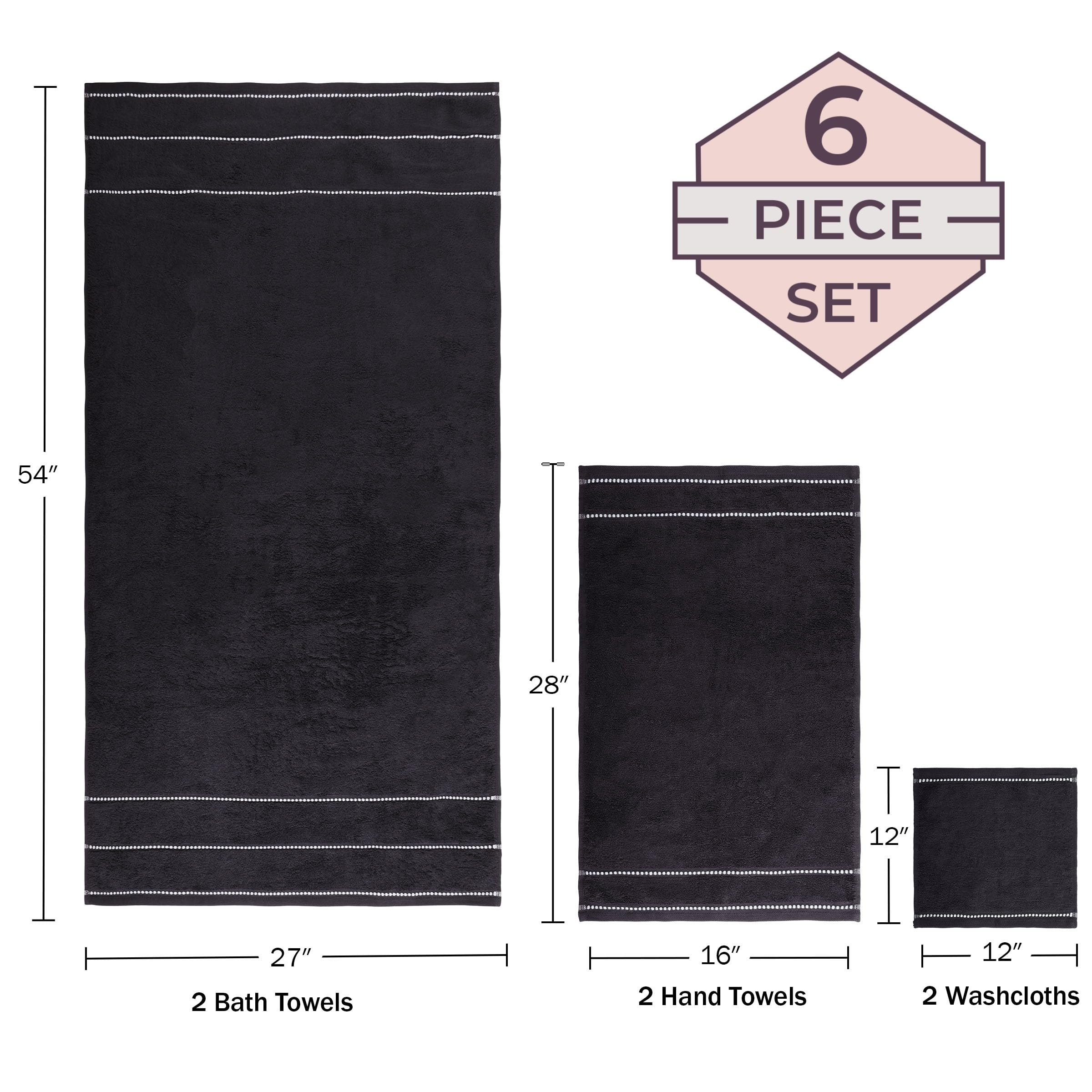 Lavish Home 525GSM 100% cotton towels offering plush softness and high absorbency.