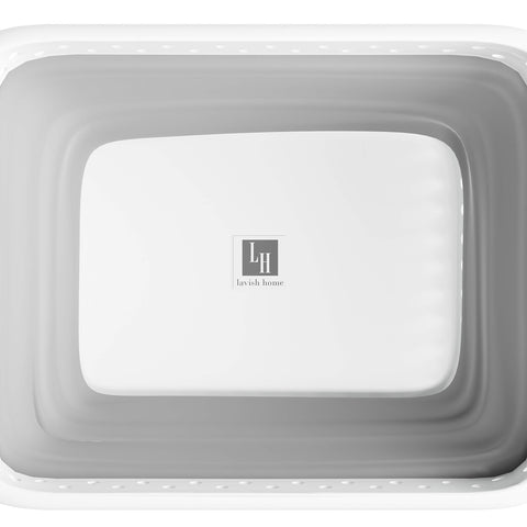 Lavish Home dorm-use laundry basket ready to tote loads between rooms