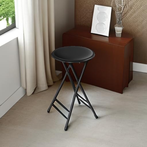 Lavish Home folding stool suitable for kitchen island or counter seating.