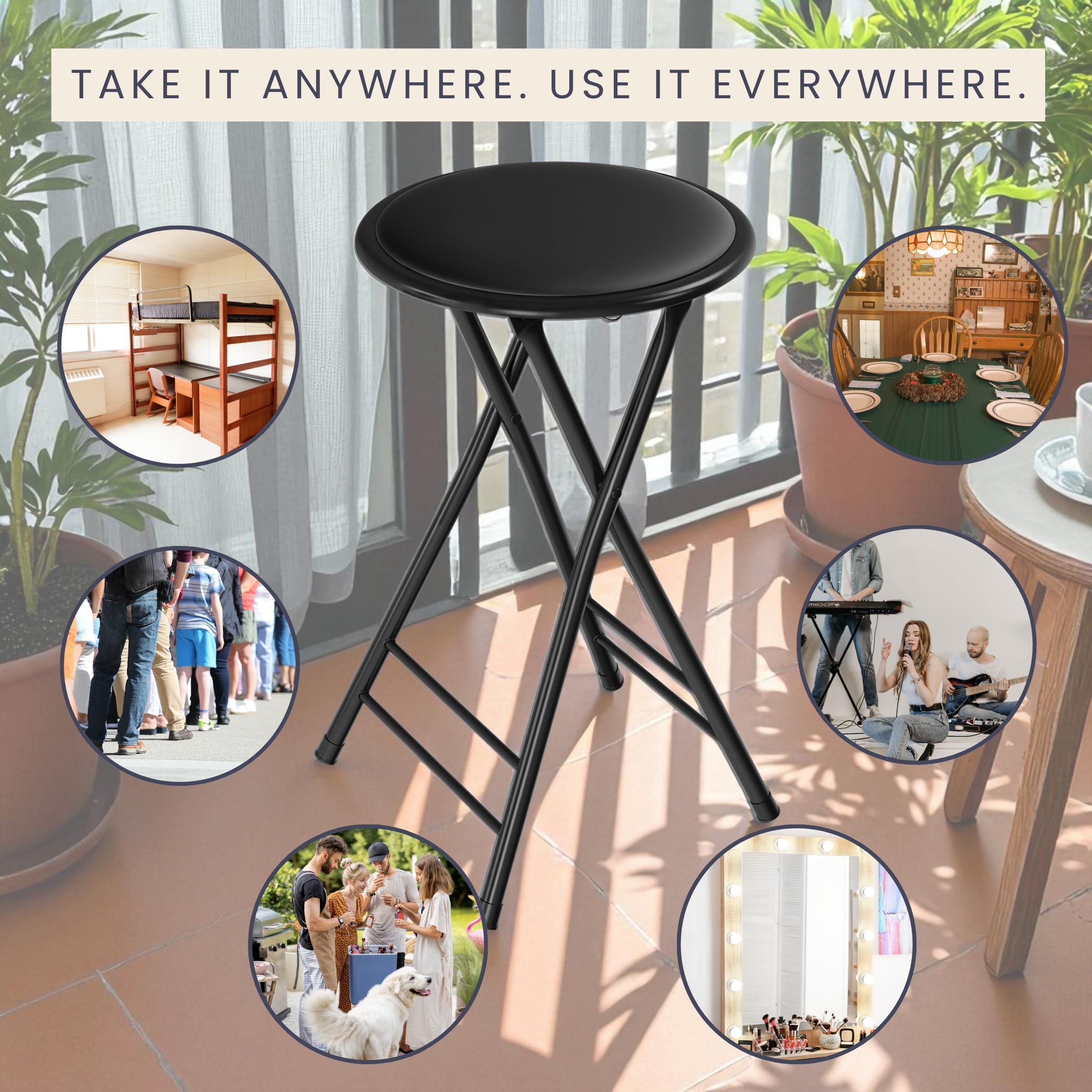 Lavish Home indoor-use-only design suitable for kitchens and rec rooms.