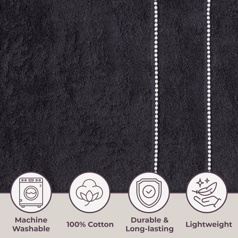 Lavish Home machine-washable towels for easy cleaning after workouts or dorm living.
