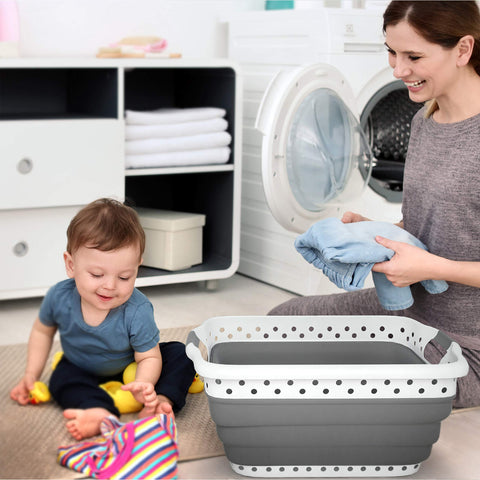 Lavish Home multipurpose laundry basket for camping gear or beach toys