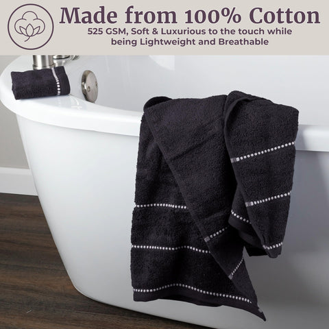 Lavish Home quick-drying bath towels ideal for busy mornings and gym use.