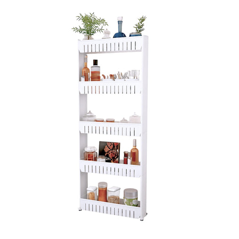 Lavish Home Slim Rolling Cart with a narrow profile for tight spaces and easy access.