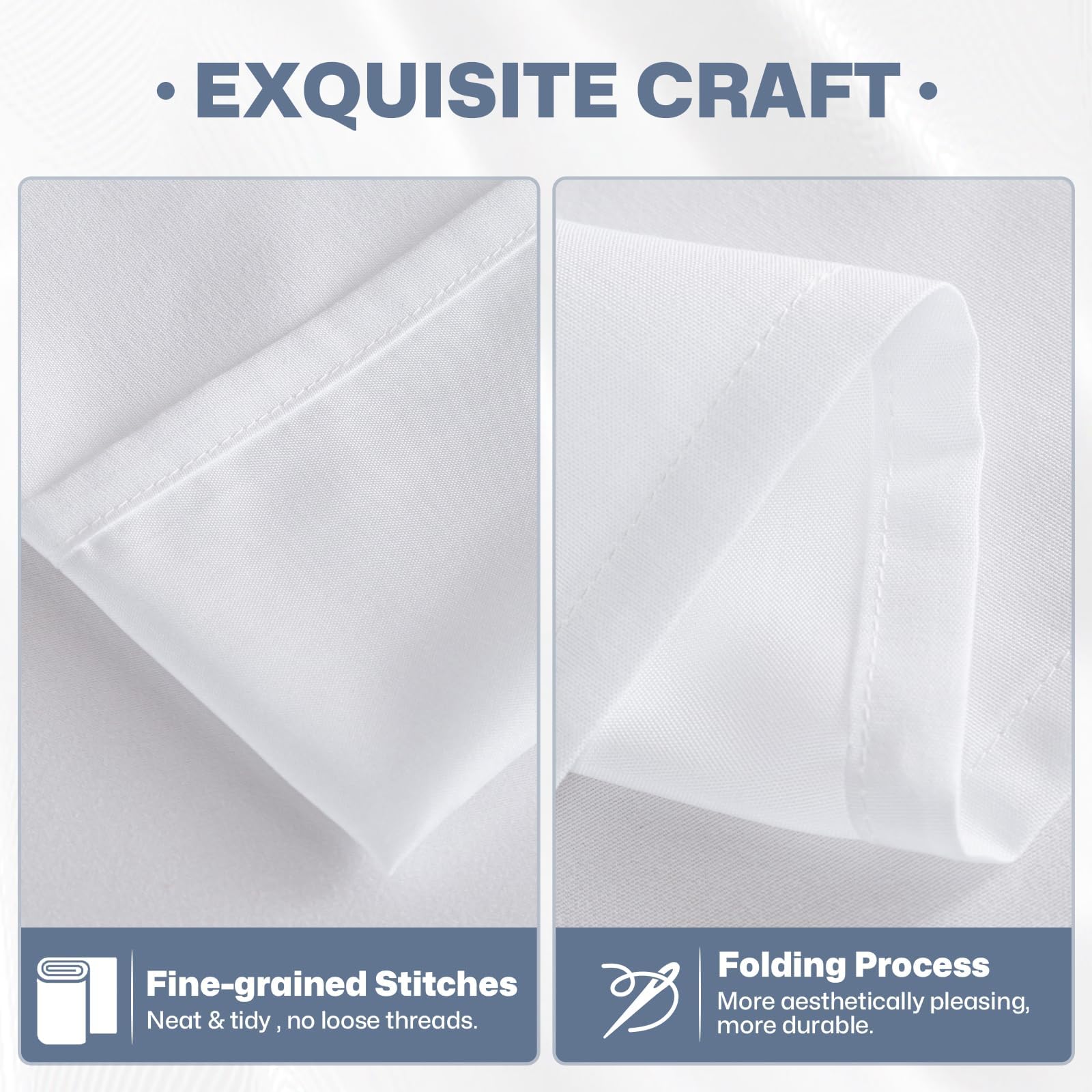 Lavisun double-brushed microfiber flat sheet close-up in white emphasizes silky softness.