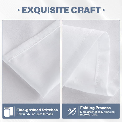 Lavisun double-brushed microfiber flat sheet close-up in white emphasizes silky softness.