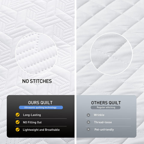 Lavsiry quilt packaging image showing 3-piece queen set contents.
