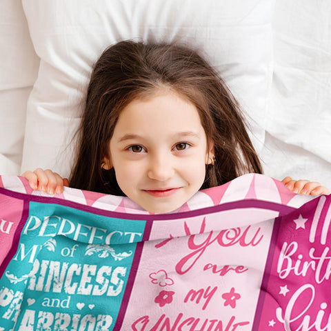 Lavua 11th birthday blanket, soft surface, ideal for movie nights.